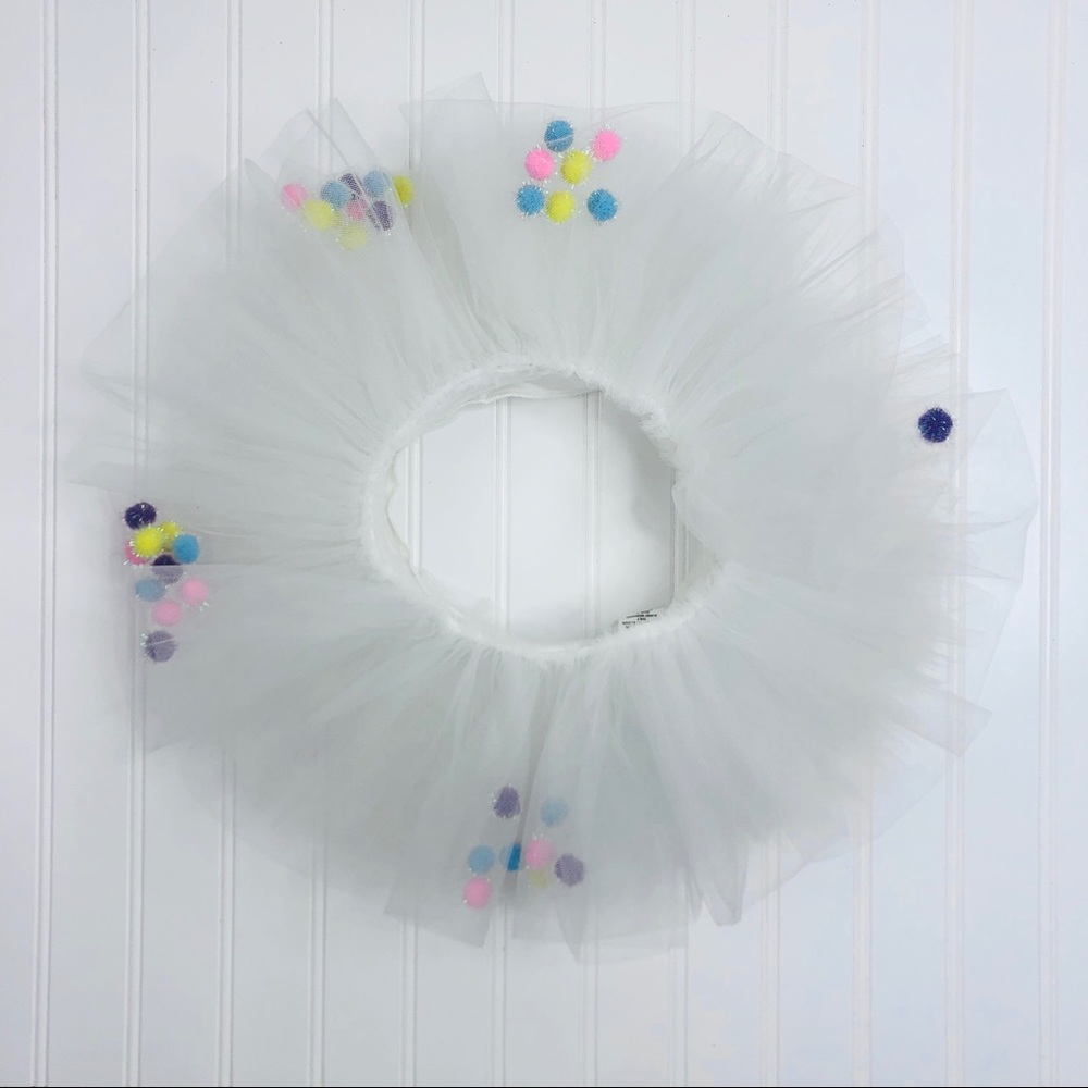 PUPPET WORKSHOP Multicolor Pom Pom Tutu Skirt Item# 0002 - Picture 2 of 6